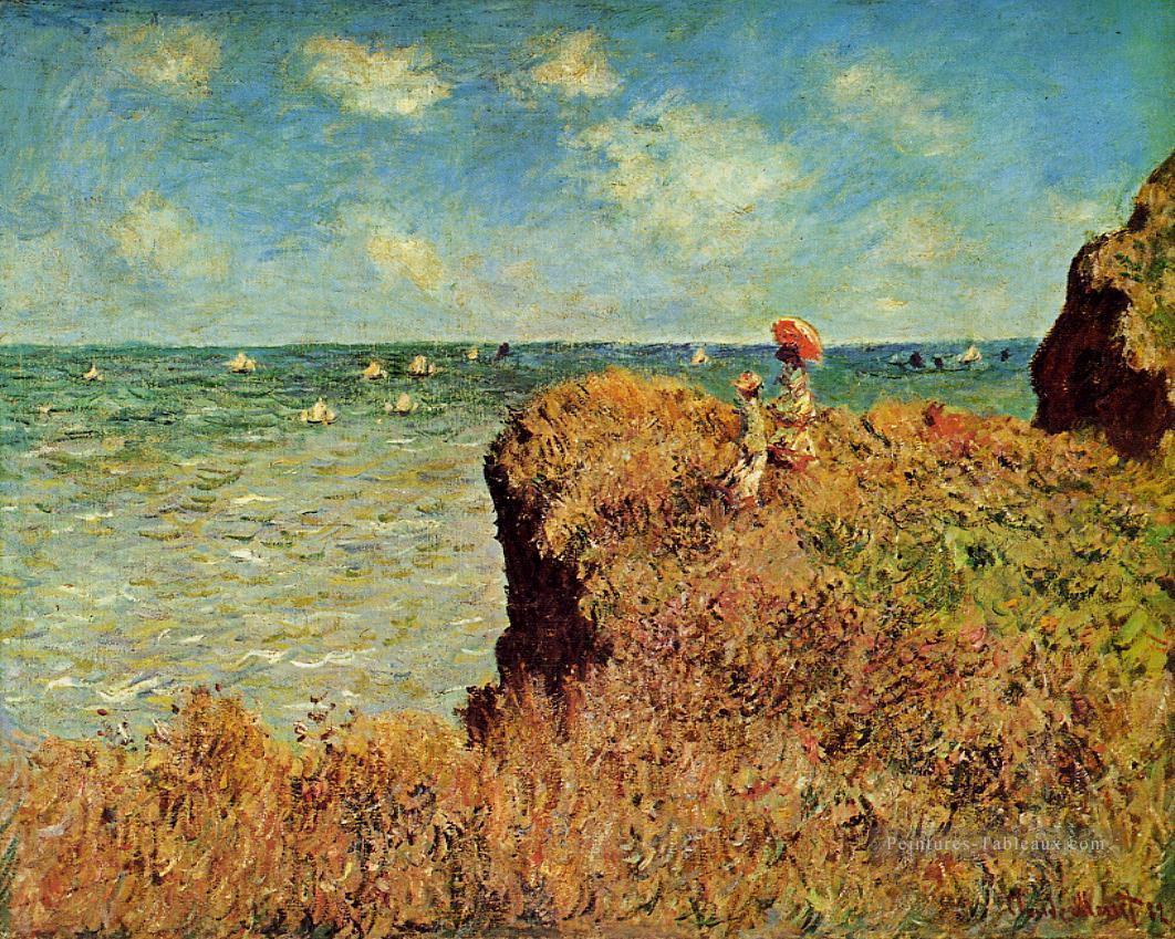 La Promenade des Falaises Pourville Claude Monet Peintures à l'huile